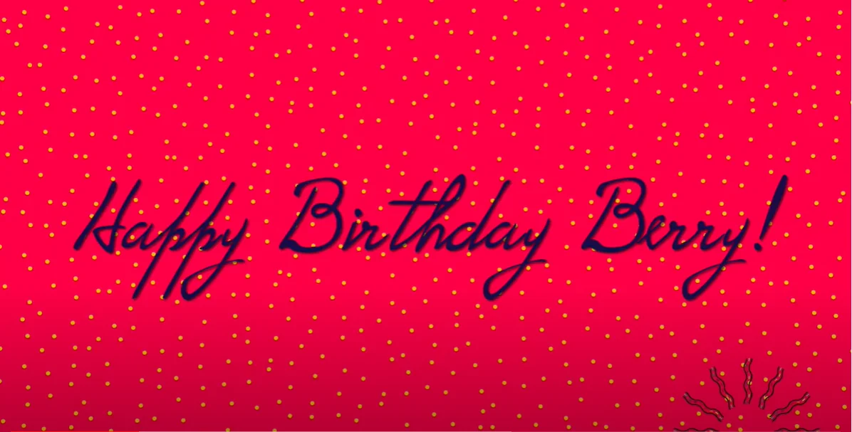 Happy Birthday Berry Karaoke Version