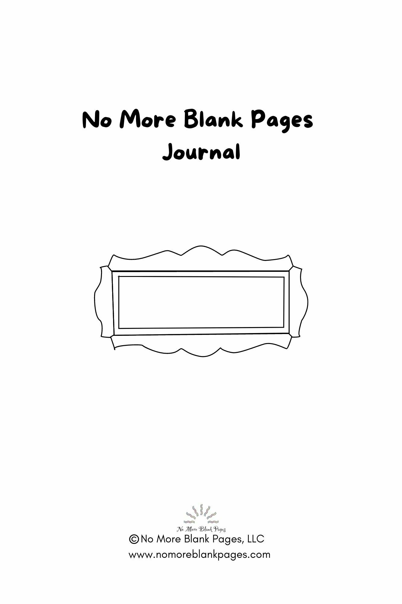 No More Blank Pages Journal: Buy Writing Notebooks Online at No More Blank  Pages