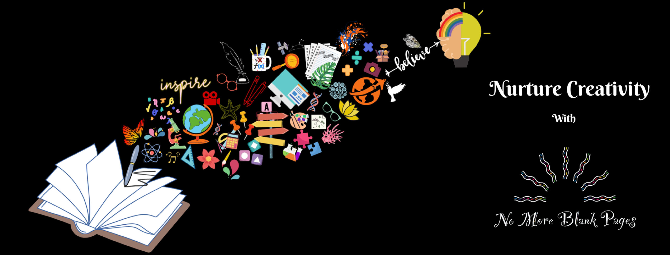 Nurture Creativity Banner Image No More Blank Pages v2 scaled