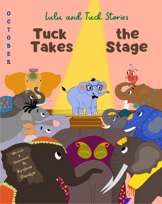 Front cover of Lulu and Tuck Stories: Tuck Takes the Stage children's book by No More Blank Pages.