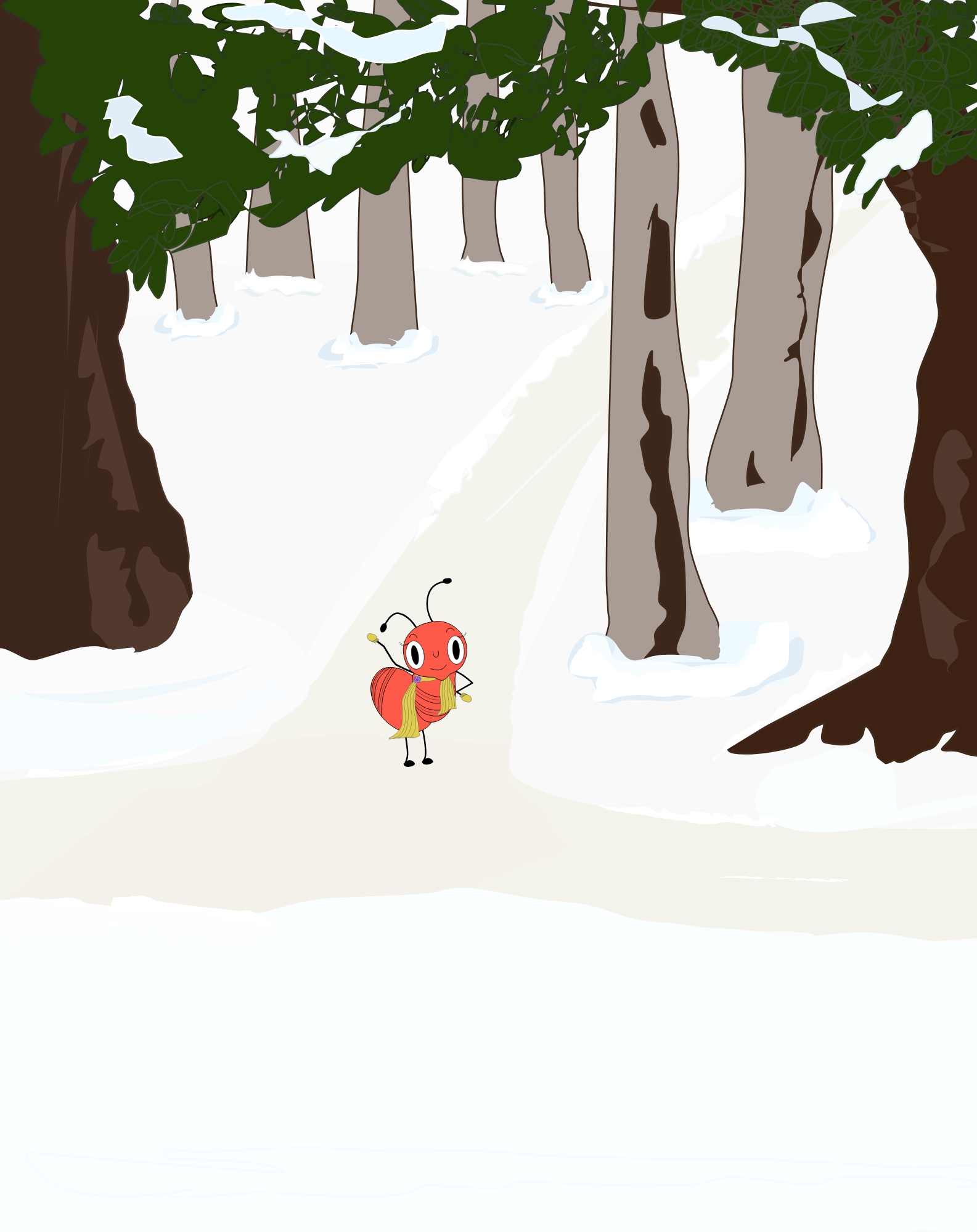 Lulu and Tuck Stories: What's Your New Year's Resolution? 5 Inside page illustration of story scene from Lulu and Tuck Stories: What's Your New Year's Resolution? by No More Blank Pages.