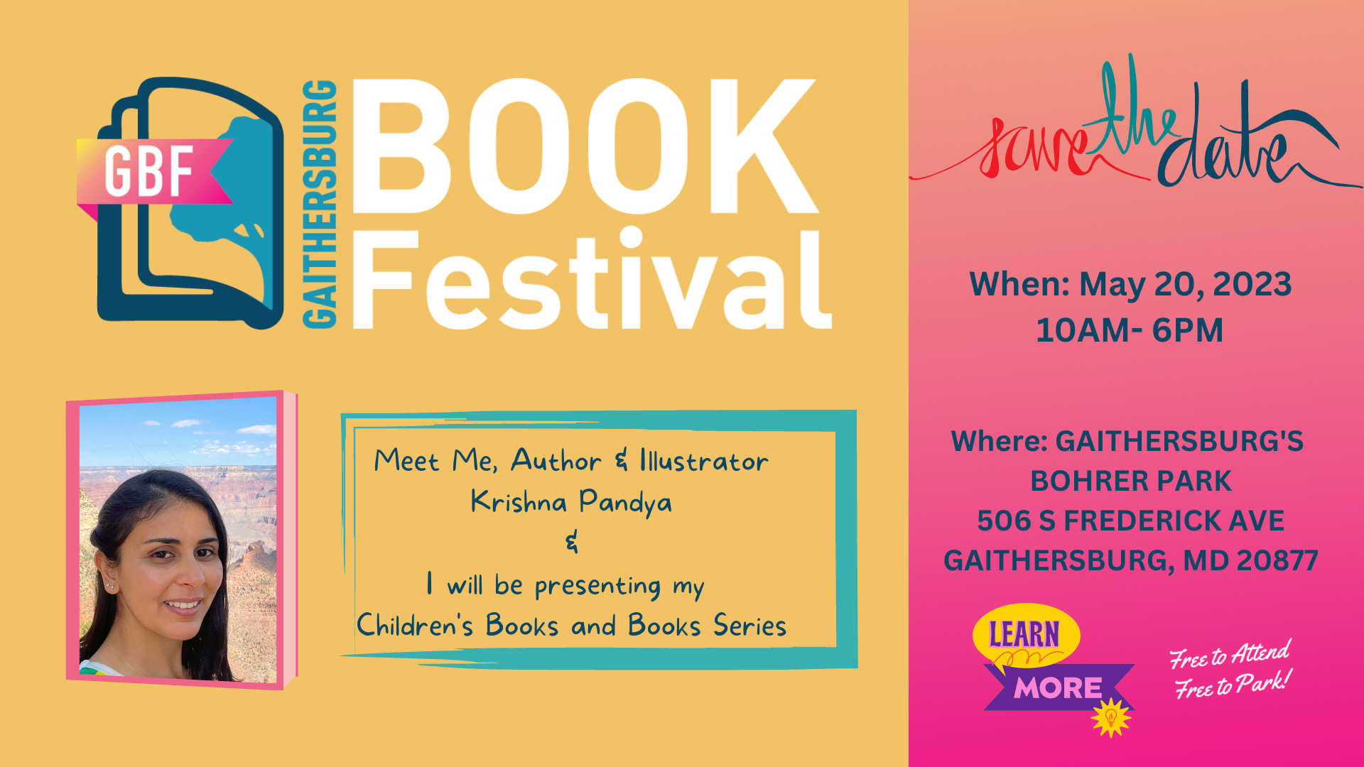 Gaithersburg Book Festival - No More Blank Pages