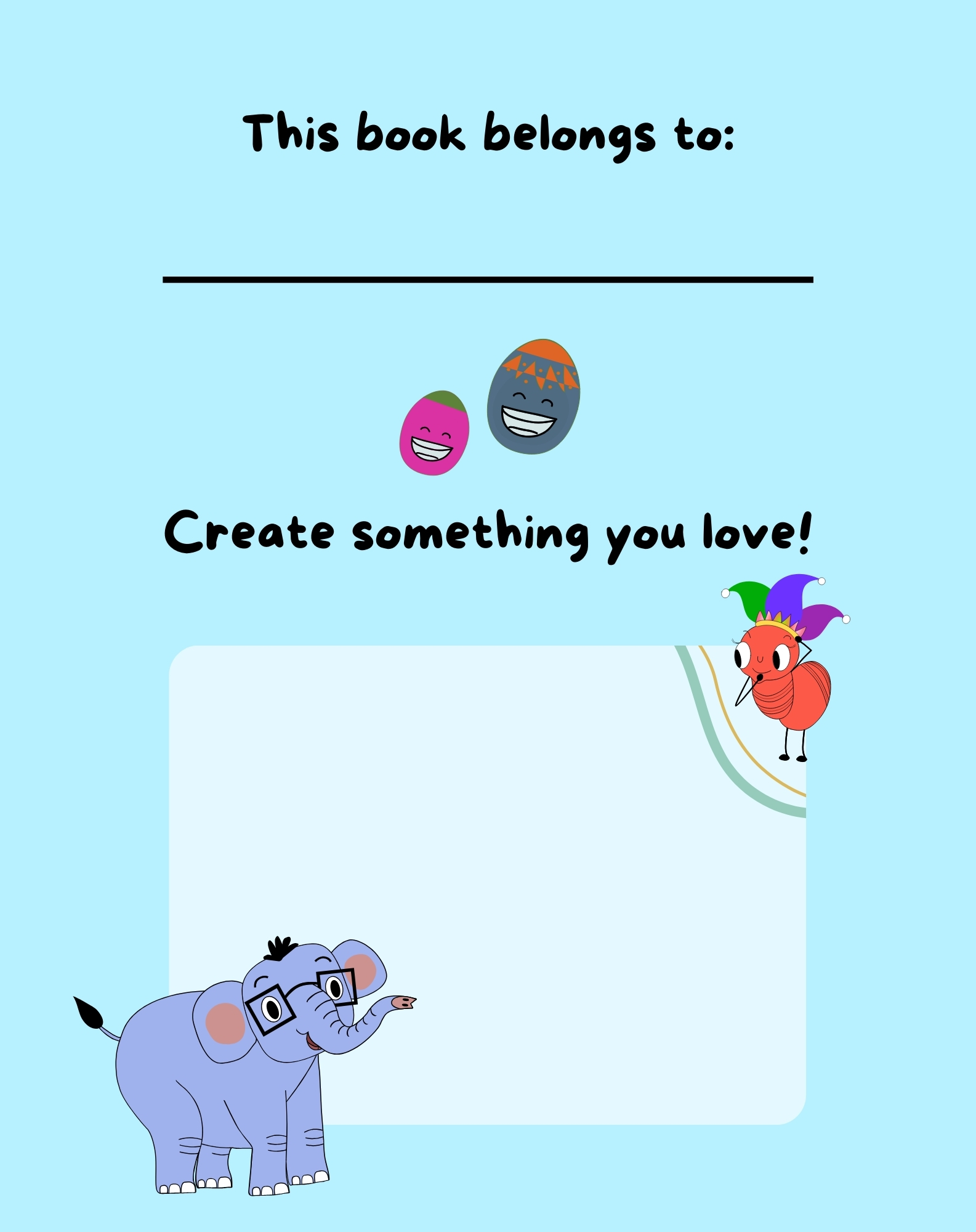 Lulu and Tuck Stories: April Fool’s Day Brings Lulu & Tuck Together 4 This book belongs to page illustration from Lulu and Tuck Stories: April Fool’s Day Brings Lulu & Tuck Together by No More Blank Pages.