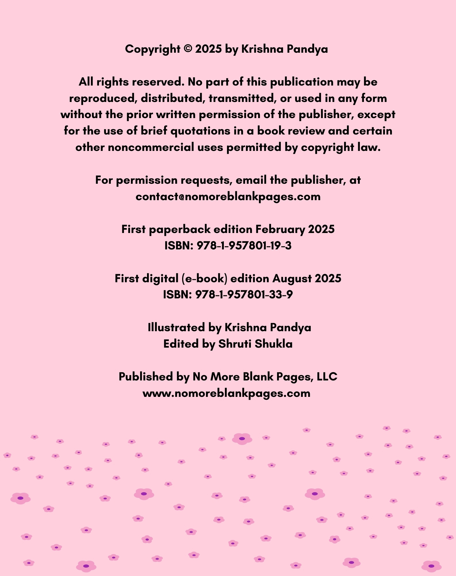 Lulu and Tuck Stories: April Fool’s Day Brings Lulu & Tuck Together 3 Copyright and publication information page for Lulu and Tuck Stories: April Fool’s Day Brings Lulu & Tuck Together by No More Blank Pages.