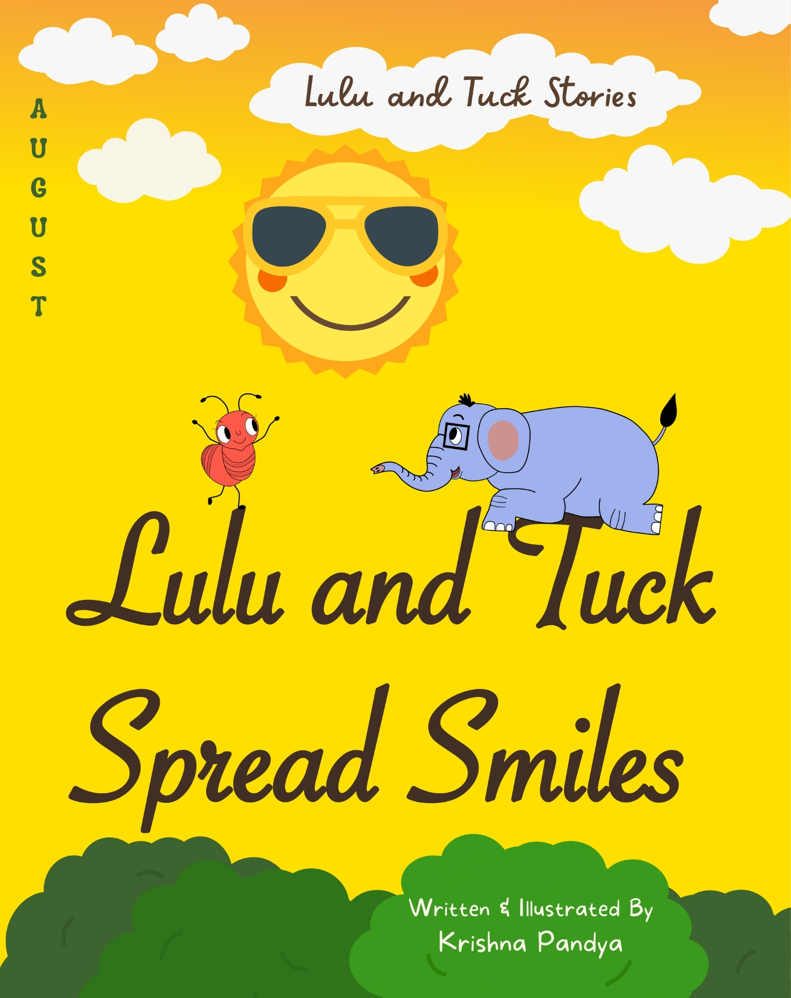 Front cover of Lulu and Tuck Stories: Lulu and Tuck Spread Smiles children's book by No More Blank Pages.